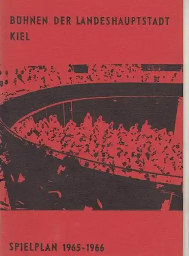 Spielplan,  1965 / 1966. Mit Stücken von Mozart, Donizetti, Karl Maria von Weber, Richard Wagner u.a. Mit: Friedhelm Strenger, Lutz Liebelt, Erich Kandrak, Rudolf Kück, Rudolf Rischer, Helga Rink, Klara Barlow u.v.a