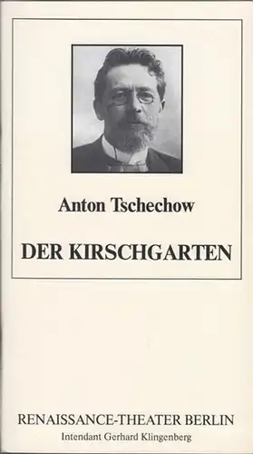 Der Kirschgarten. Spielzeit 1987. Intendant: Klingenberg, Gerhard. Inszenierung: Krejca, Otomar. Bühne: Francois, G. C.  Musik: Fiser, Lubos. Mit Winter Judy / Burch, Jeannine /.. 