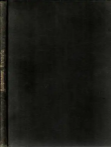 Hauptmann, Gerhart: Hannele - Traumdichtung in zwei Teilen. 