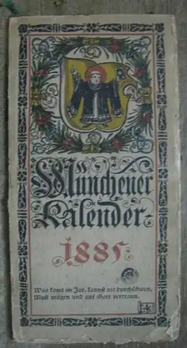 Münchener Kalender. - Hupp, Otto (Illustrationen). - Prof. Nußbaum: Münchener Kalender. 1. Jahrgang 1885.