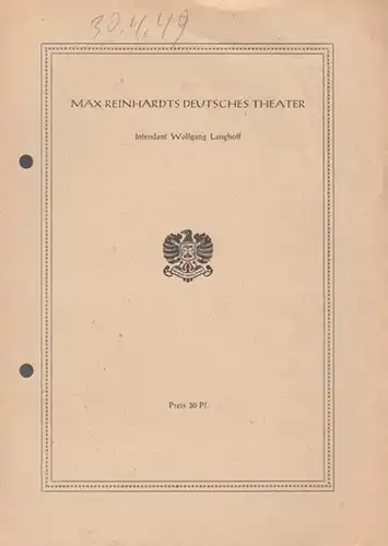 Goethe - Stunde. Einführung in das 'Prometheus' - Fragment durch Legal, Ernst. Mit: Ernst Wilhelm Borchert, Paul Bildt, Siegmar Schneider, Wolfgang Kühne u.a
