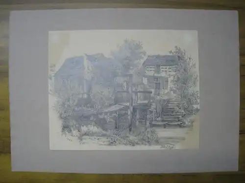 Budil, Josef: Konvolut mit 7 OriginalGrafiken. Unbetitelt [ Landschaften ]. 