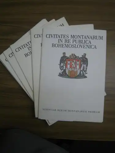 Caka, Jan (Bilder) / Schenk, Jiri (Text).   heraldické kresby Jana Cáky s pruvodním slovem dr. in. Jirího Schenka. Vyd. komitét symposia Hornická Príbram.. 