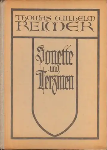Reimer, Thomas Wilhelm: Sonette und Terzinen. 