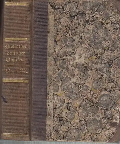 Bibliothek deutscher Klassiker.   Miniaturbibliothek.   W. Waidlinger / Clemens Brentano / Herrmann Fürst von Pückler   Muskau / Aug. Kopisch /.. 