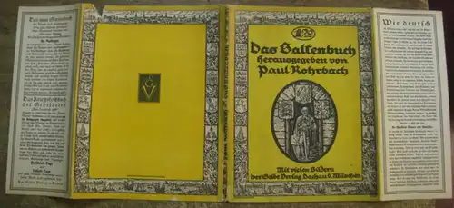 Rohrbach, Paul: Original - Buchumschlag zu: Das Baltenbuch. 