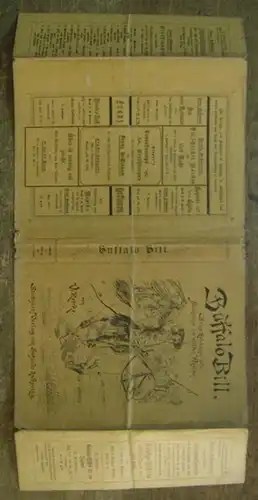 Buffalo Bill. - Reicke, Viktor: Original - Buchumschlag zu: Buffalo Bill. Seine Erlebnise und Abenteuer im wilden Westen. 