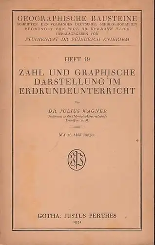 Wagner, Julius: Zahl und graphische Darstellung im Erdkundeunterricht (= Geographische Bausteine, Heft 19. Schriften des Verbandes Deutscher Schulgeographen, herausgegeben von Friedrich Knieriem). 