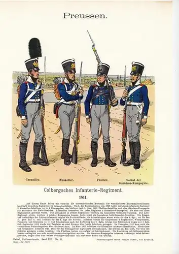 Olmes, Jürgen (Hrsg.) - Knötel Uniformenkunde: Heere der Vergangenheit - Konvolut mit 11 Tafeln Preussen - Ihre Uniformierung, Bewaffnung, Ausrüstung und ihre Feldzeichen. 