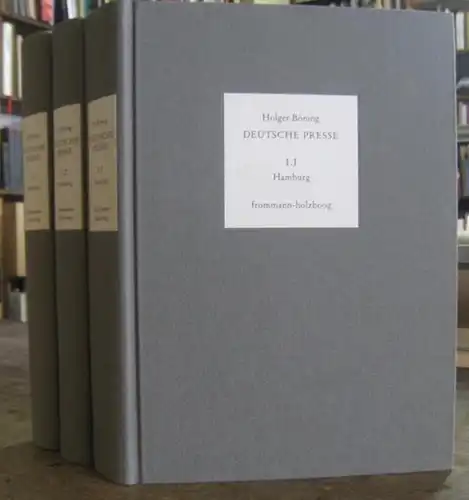 Böning, Holger / Moepps, Emmy: Hamburg. Komplett in 3 Bänden. Kommentierte Bibliographie der Zeitungen, Zeitschriften, Intelligenzblätter, Kalender und Almanache sowie biographische Hinweise zu Herausgebern, Verlegern.. 