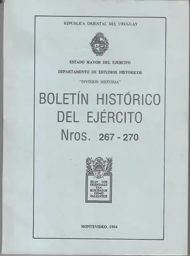 Estado Mayor del Ejercito - Departamento de Estudios Historicos, Division Historia: Boletin Histórico del Ejército Nros. 267 - 270. 