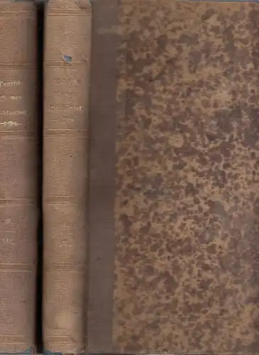 Deutsche Romanbibliothek - F.W. Hackländer (Hrsg.): Deutsche Romanbibliothek zu Über Land und Meer. Vierter (4.) Jahrgang, erster und zweiter Band. Ausgaben Nr. 1 - 52 komplett in 2 Bänden. 
