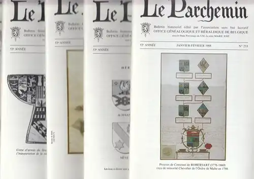 Le Parchemin   Marie José (Patronage): Le Parchemin. 53. Année, Nr. 253 Janvier/ Février 1988   Nr. 257, Septembre Octobre 1988  in.. 