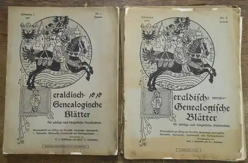 Heraldisch-genealogische Blätter. - St. Michael. - Ölenheinz, L. / Kohlhagen, Heinrich Theodor (Red.): Heraldisch-genealogische Blätter für adelige und bürgerliche Geschlechter. Jahrgänge 6 ( 1909 )...