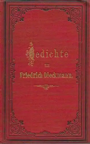 Dieckmann, Friedrich: Gedichte. 