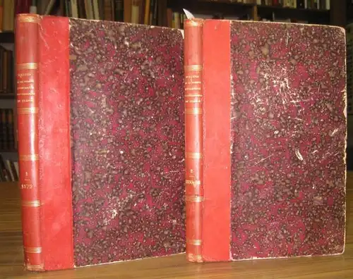 Societe Heraldique et Genealogique de France. - M. A. Woog (gerant / agent): Bulletin de la Societe Heraldique et Genealogique de France. 1re annee 1879 / 2e annee 1880 - 1881 ( complet avec 23 / 24 numeros chacun). 