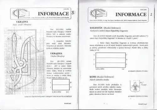 Informace No. 1 - 27 / Vexi Info No. 28 - 51. April 1994 - September / October 2000. Zpravodaj strediska vexilologikych informaci ( The Bulletin of the Flag Data Centre )