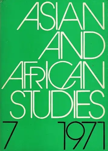 Asian and African Studies. - Dolezal, Ivan (Chief Editor): Asian and African Studies. VII, 1971. Department of Oriental Studies of the  Slovak Academy of Sciences, Bratislava / Slovenská Akadémia vied Kabinet Orientalistiky. 