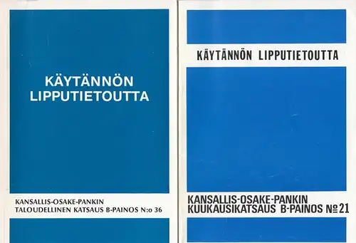 Eriksson, Olof: Käytännön Lipputietoutta.  No. 21 ( 1974 ) / No. 36 (1982). 