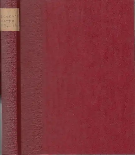 Cicero, Marcus Tullius. - Römische Prosaiker. - Hrsg.: G. L. F. Tafel / C. N. v. Osiander / G. Schwab: Rede für Lucius Murena /...