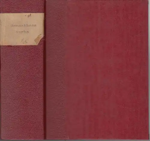 Demosthenes. - Griechische Prosaiker. - Hrsg.: G. L. F. Tafel / C. N. v. Osiander / G. Schwab. - Übersetzung: Heinrich August Pabst: Demosthenes '...