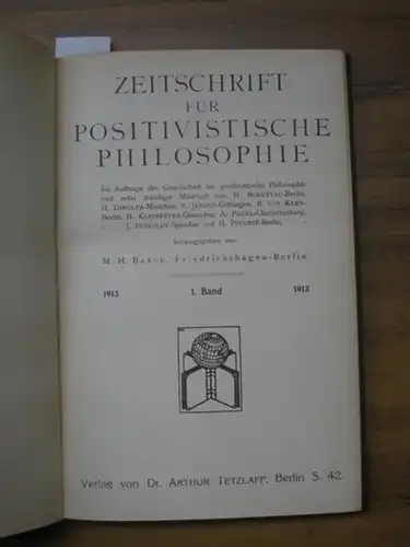 Baege, M. H. (Hrsg.). - H. Boruttau, H. Dingler, P. Jensen, B. von Kern, H. Kleinpeter, A. Pagel, J. Petzoldt und H. Potonie (Mitarb.)...