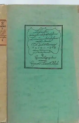 Abel, Hans Karl (Herausgeber): Briefe eines elsässischen Bauernburschen aus dem Weltkriege an einen Freund 1914 - 1918. 