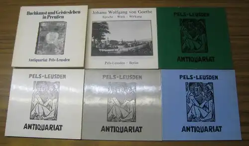 Pels - Leusden: Antiquariat Pels-Leusden. Vollständige Reihe der ersten 11 Auktionskataloge, das sind: Katalog I. November 1977. / Kat. II Dez. 1978. / Katalog III...