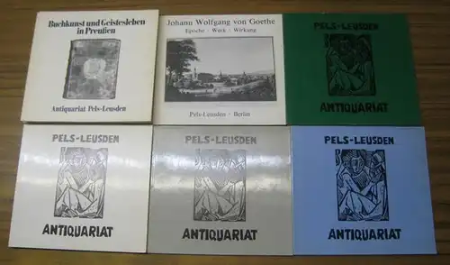 Pels   Leusden: Antiquariat Pels Leusden. Vollständige Reihe der ersten 11 Auktionskataloge, das sind: Katalog I. November 1977. / Kat. II Dez. 1978. /.. 