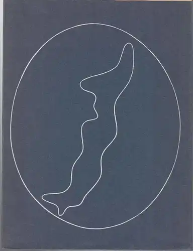 Arp, Hans : Mondsand. Pfullingen, Günther Neske, 1960. 20,5 x 15,5 cm. Originalbroschur mit blauem Umschlag und Einbandzeichung vom Autor. Der Rücken ist leicht lichtgehellt...