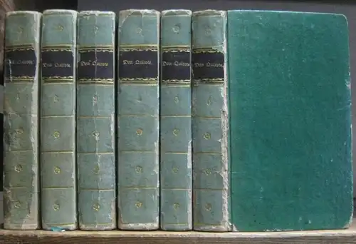 Cervantes Saavedra, Miguel de.   Übersetzung: F(riedrich) J(ustin) Bertuch.   Tafeln: Daniel Berger nach Daniel Chodowiecki: Leben und Thaten des weisen Junkers Don.. 