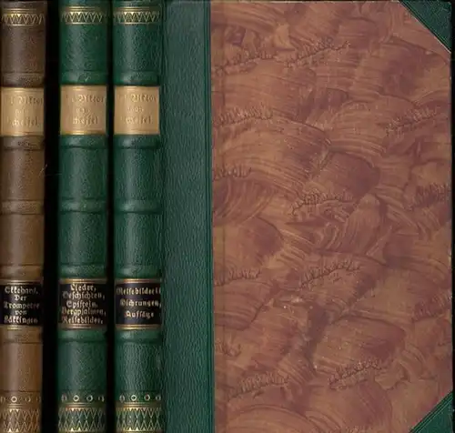 Scheffel, Joseph Viktor von: Sämtliche Werke. 3 Bände komplett: Band 1: Ekkehard - Der Trompeter von Säkkingen / Band 2: Lieder, Geschichten, Episteln, Bergpsalmen, Reisebilder / Band 3: Reisebilder, Dichtungen, Aufsätze. 