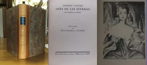 Linnekogel, Otto (Ill.). - Nodier, Charles: Ines de las Sierras. Eine Erzählung aus Spanien. Mit Lithographien von O. Linnekogel. Übertragen von Alfons Freiherrn von Czibulka. 