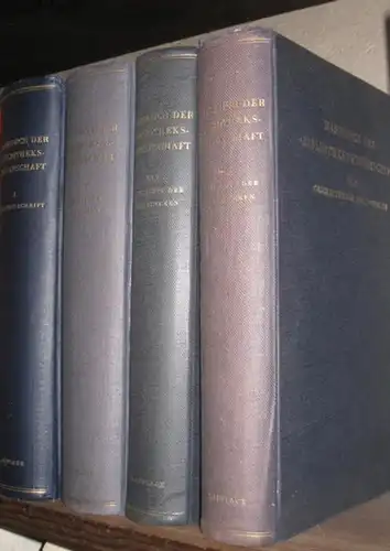 Milkau, Fritz. - Georg Leyh (Hrsg.). - Renate Bellmann (Bearb): Handbuch der Bibliothekswissenschaft. 3 Bände in 4 Büchern. [Bände I-III] herausgegeben von Georg Leyh. Erster...