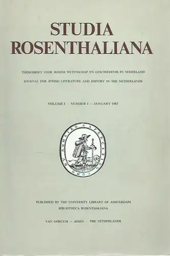 Studia Rosenthaliana. - H. de la Fontaine Verwey. - L. Fuks. - Meijer Roest Mzn. - L. Hirschel. - Johannes Leusden als Hebraist. - I. H. van Eeghen. - Caspar Pietersen Steen. - S. E. Bloemgarten. - S. Kleerekoper. - E. M. Coen en W. Chr. Pieterse. - Abel 