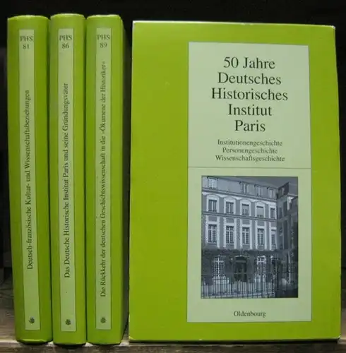 Pfeil, Ulrich ( Hrsg. ).   Deutsches Historisches Institut Paris: 50 Jahre Deutsches Historisches Institut Paris. 3 Bände: Deutsch   französische Kultur.. 