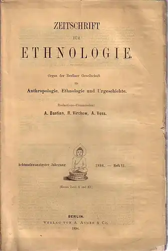 Zeitschrift für Ethnologie.   Schulze, Fedor (Autor).   Redactions Commission A. Bastian, Rudolf Virchow, A. Voss: Der Stammbaum der Familie Martens in Niederländisch.. 