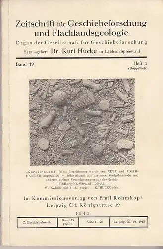 Zeitschrift für Geschiebeforschung und Flachlandsgeologie -  Kurt Hucke (Hrsg.) - E.  Voigt / W. Bennhold / U. Steusloff / E. Kummerow / J...