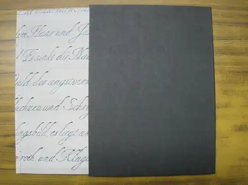 Kruse, Silke. - Heine, Heinrich: Das ist des Frühlings traurige Lust. Mit farbig radiertem Titelblatt, 2 radierten Textblättern sowie radiertem Druckvermerk und 13 Original-Radierungen von S. Kruse. 