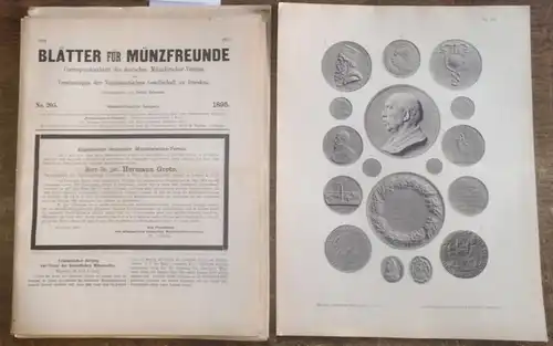 Blätter für Münzfreunde.   E. G. Gersdorf (Begründer).   Julius Erbstein (Hrsg.) // M. Meissner / Johann Christian Reich.   Paul Joseph..