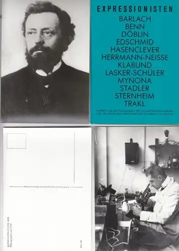 Expressionisten. ( Porträtphotos von Ernst Barlach / Gottfried Benn / Alfred Döblin / K. Edschmid / Walter Hasenclever / Max Herrmann-Neisse / Klabund / Else Lasker-Schüler / Mynona / Ernst Stadler / Carl Sternheim  und Georg Trakl )