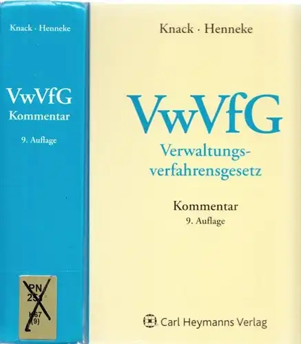 Knack, Hans Joachim (Begr.) - Hans-Günther Henneke (Bearb.): Verwaltungsverfahrensgesetz (VwVfG) Kommentar. (Verwaltungs-Verfahrensgesetz). 