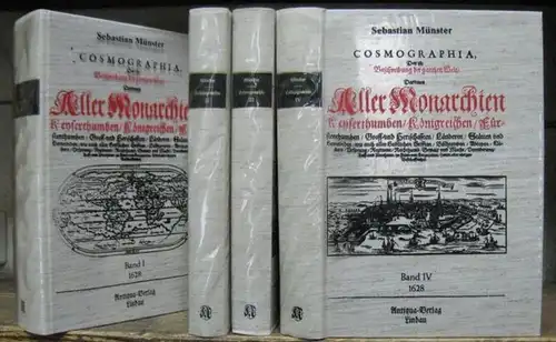Cosmographia.   Münster, Sebastian: Cosmographia. Komplett mit den Bänden I   IV: Das ist: Beschreibung der gantzen Welt / Darinnen Aller Monarchien Keyserthumben.. 
