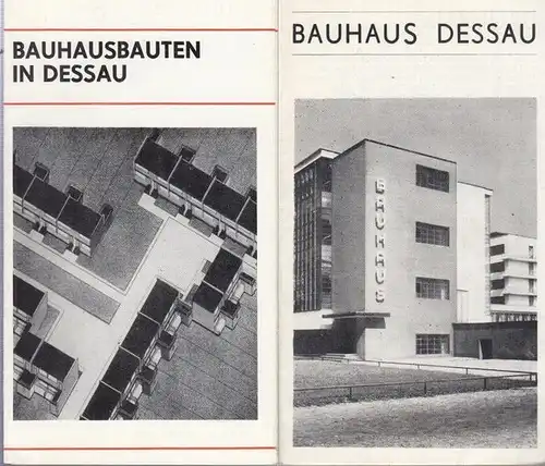 Bauhaus Dessau beim Ministerium für Bauwesen, Bereich Sammlungen (Hrsg.) / F. Dietzsch (Red.): Bauhaus Dessau / Bauhausbauten in Dessau. Mit einer Beigabe. 