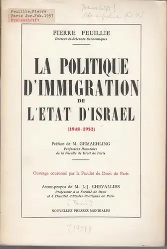 La Politique d ' Immigration de l ' Etat d ' Israel