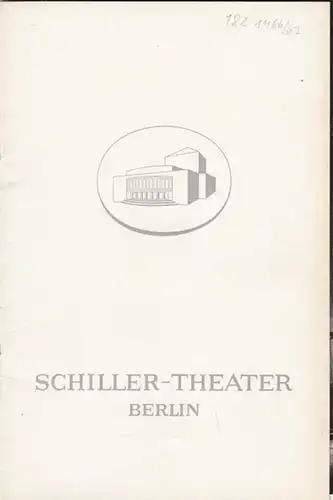 Schillertheater Berlin. - Boleslaw Barlog (Intendanz). - Giraudoux, Jean: Undine. Spielzeit  1966 / 1967. Heft 182. Inszenierung, Bühnenbilder und Kostüme: Willi Schmidt. Mit u. a.: Sabine Sinjen als Undine, Helmut Griem, Eduard Wandrey, Lotte Stein. 