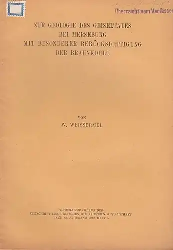 Weissermel, W: Zur Geologie des Geiseltales bei Merseburg mit besonderer Berücksichtigung der Braunkohle. (Sonderabdruck aus der Zeitschrift der Deutschen Geologischen Gesellschaft,  Band 82,  Jahrgang 1930, Heft 5). 