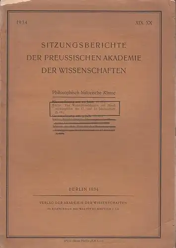 Bolte, Johannes: Von Wanderkomödianten und Handwerkerspielen des 17. und 18. Jahrhunderts.  ( Sonderabdruck  der  Sitzungsberichte der Preussischen Akademie der Wissenschaften.  Philosophisch-historische Klasse.  1934. XIX - XX). 