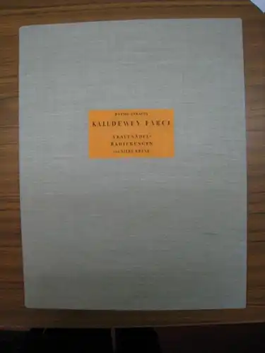 Kruse, Silke. - Strauß, Botho: Kalldewey Farce. Mit einem radierten Titelblatt und 5 signierten Kaltnadel-Radierungen von Silke Kruse. 