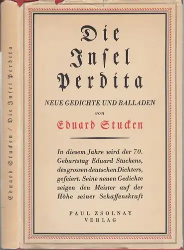 Stucken, Eduard: Die Insel Perdita. Neue Gedichte und Balladen. 